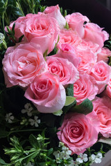 Big Pink Rose Flower Bouquet. Wedding Rose Bouquet Gift
