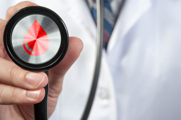 Fototapeta premium Doctor use stethoscope, medical concept