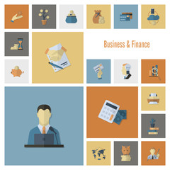 Business and Finance Icon Set