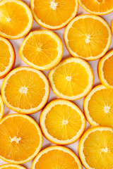 sliced fresh oranges