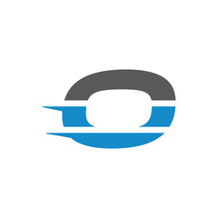 Simple Modern Dynamic Letter Initial Logo o