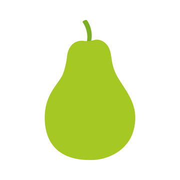 Pear / pyrus fruit flat color icon for food apps and websites