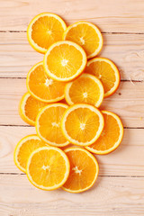 sliced fresh oranges