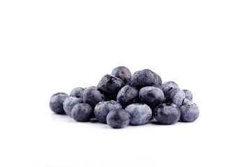 blueberries isolated in white