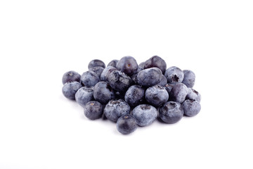 blueberries isolated in white