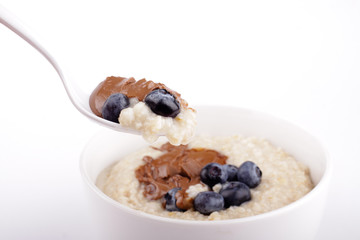 oat cerials isolated white