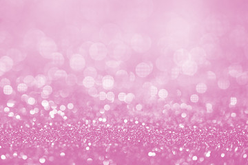 Pink glitter surface with pink light bokeh - It can be used for background for special occasions promotion campaign or product display