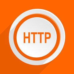 orange flat web vector icon