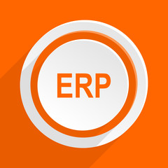 orange flat web vector icon