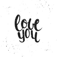 Love you. Hand-lettering.