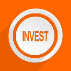  flat orange vector icon