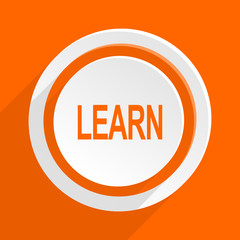  flat orange vector icon