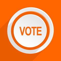  flat orange vector icon
