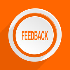  flat orange vector icon