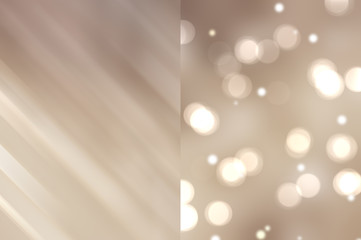 Bokeh light, shimmering blur spot lights on beige abstract backg