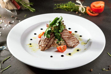 Olivier Salad with Veal