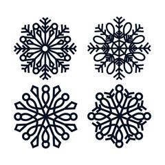 snowflake icon design 