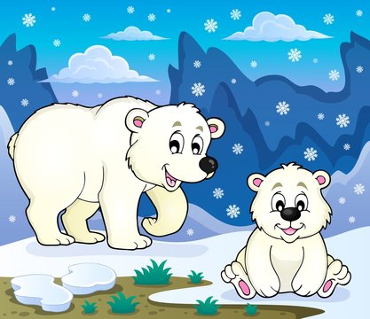 Polar bears theme image 3
