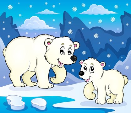 Polar bears theme image 4