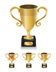 Golden winner trophy