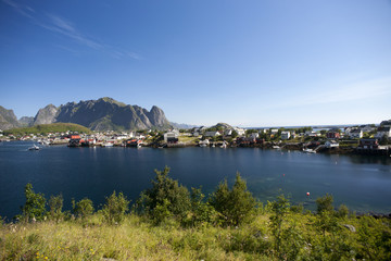 Fototapeta na wymiar Lofoten Islands near Moskenes, Norway