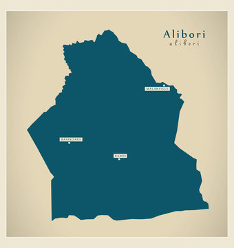 Modern Map - Alibori BJ