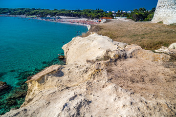 Fototapeta na wymiar beach on the coast of Puglia