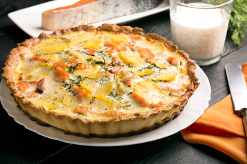 Traditional french quiche