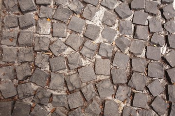 Cobblestone walkway