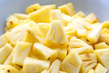 Sliced pineapple