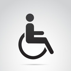 Handicaped vector icon.