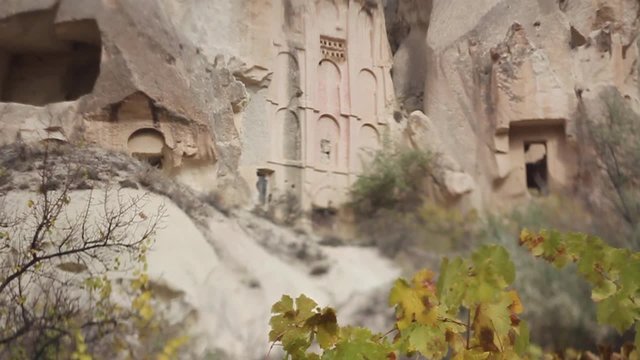 ancient tample in Cappadocia district, Nevsehir, Central Anatolia, Turkey