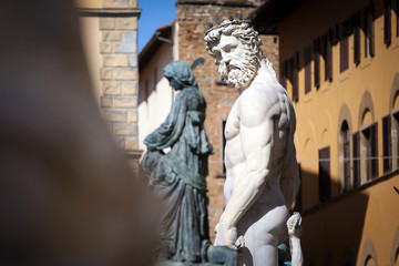 Neptune Fountain in Florence, Italy