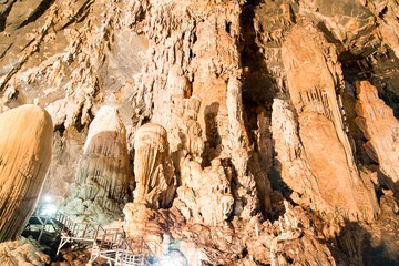 stalactites and stalagmites