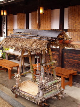 奈良井宿の駕籠