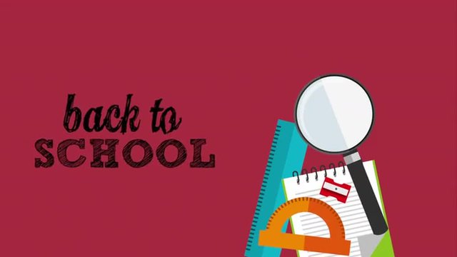 back to school design, Video Animation 