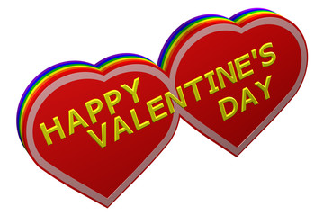 Concept: Gay Valentines day sign
