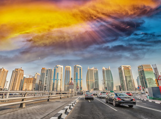 Dubai traffic, UAE