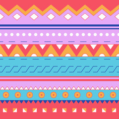 Mexican seamless ethnic pattern.