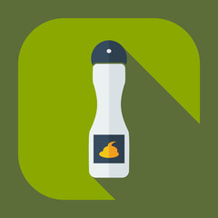 Flat modern design with shadow icons hair spray