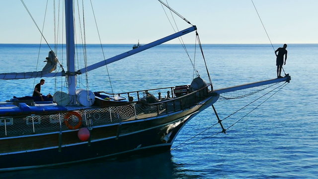 Sailboat. Red Sea, Egypt
