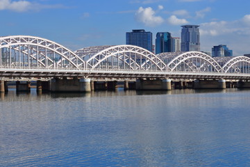 大阪 淀川と十三大橋