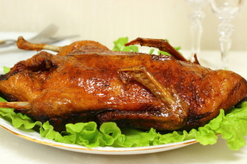 Christmas roast goose