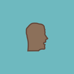 Face flat icon