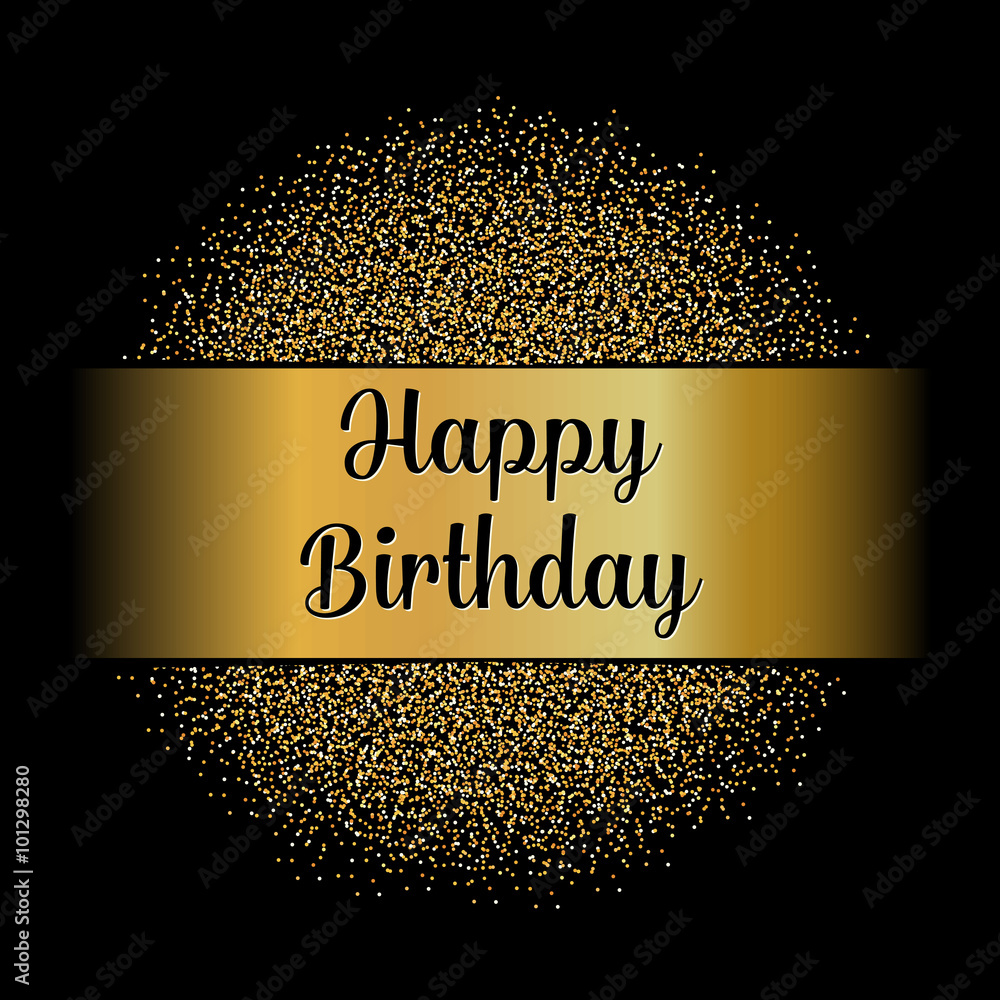 Poster abstract creative concept vector design layout with text - happy birthday. for web and mobile icon i