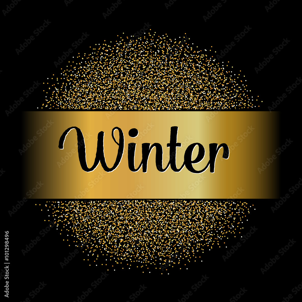 Aufkleber abstract creative concept vector design layout with text - winter. for web and mobile icon isolated 