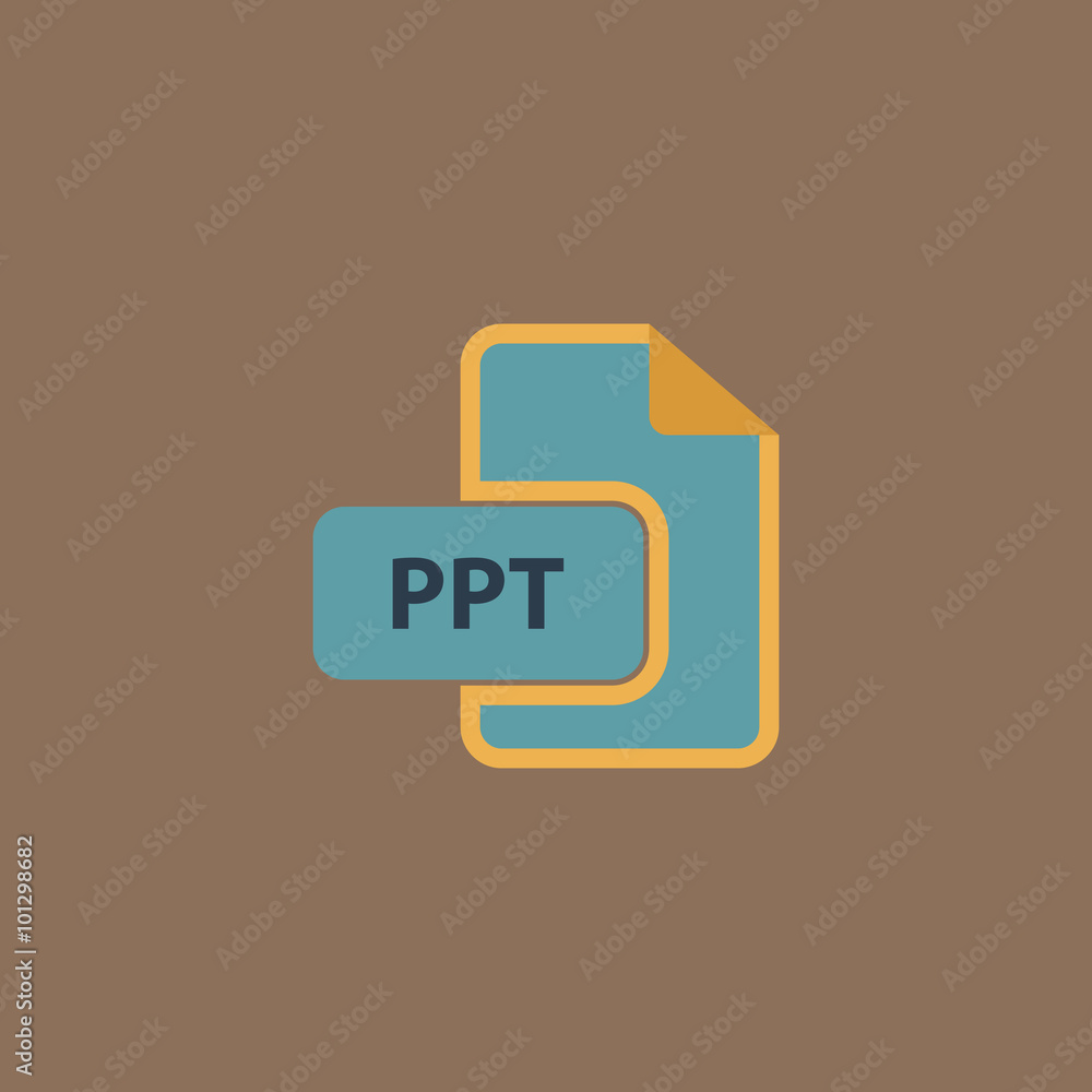Poster ppt extension text file type icon