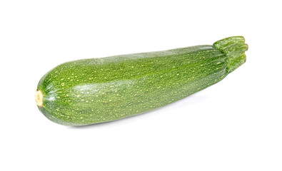 Zucchini on whited background.