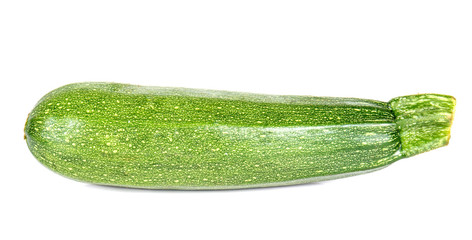 Zucchini on whited background.
