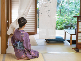Fototapeta 日本の旅館の客室 obraz